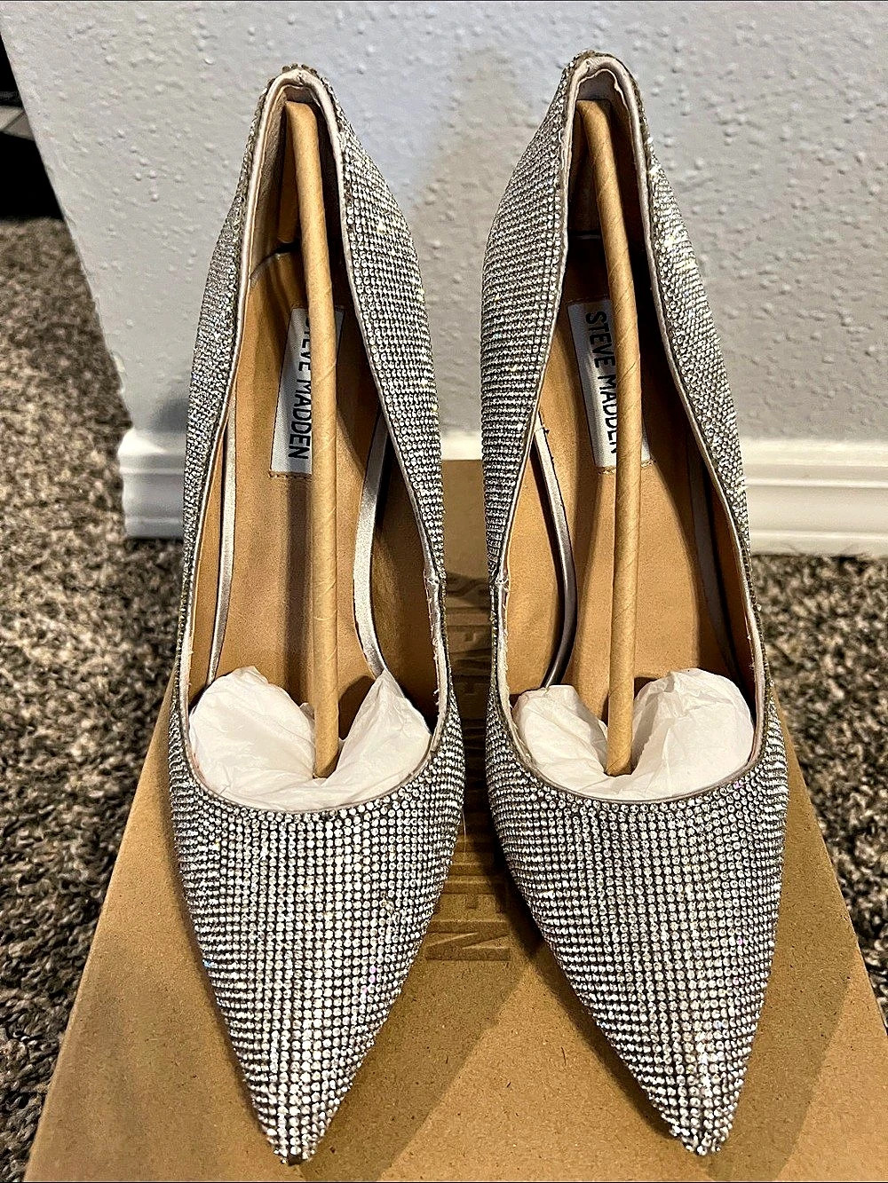 Steve Madden Daisie Crystal Rhinestone Pointed-Toe Pumps